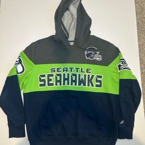 STARTER Seattle Seahawks Hoodie - Gray, Green, Blue